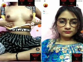 Beautiful Tango dancer flaunts her breasts and buttocks