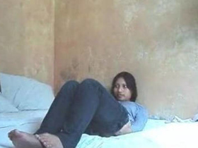 Lustful couple engages in steamy hotel room sex with loud moans