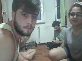 University students get turned on by each other in a steamy video