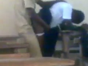Desi schoolgirl gets rough sex from security guard