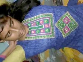 Indian village girl Alice performs a sensual show