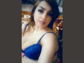 Naughty girl Nri displays her sexy curves and intimate areas