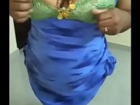 Indian wife and husband enjoy intimate moments at home
