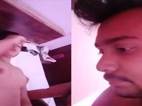 Cute Indian girl Dehati enjoys passionate sex with her lover in a hotel room