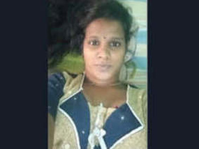 Indian girl flaunts her breasts and vagina