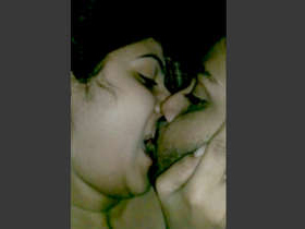 Indian schoolteacher gives her colleague a blowjob at home