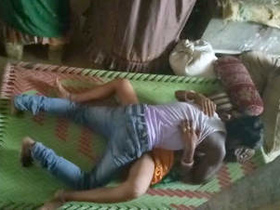 Quick and passionate encounter between a village couple