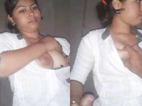 Horny girl gets off and fucks in solo video
