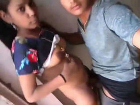 Young couple enjoys passionate sex in bed