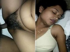 Horny wife seduces her husband with her big tits and gets fucked