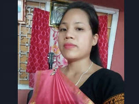 A Guwahati girl proudly displays her ample bosom
