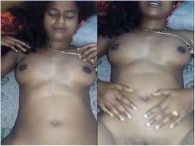 Tamil wife gives her husband a hard pounding