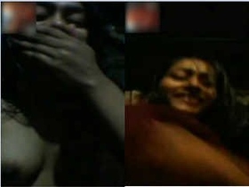 Timid Bangla woman flaunts her breasts