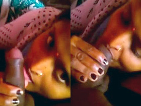 Indian bhabha gives a sensual blowjob