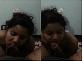 Passionate oral sex with a thirsty babe