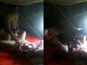 Desi Budi's solo masturbation and pussy licking session