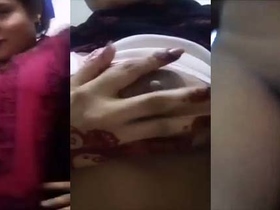 Kalyani, a village girl with big breasts, flaunts her body in selfies