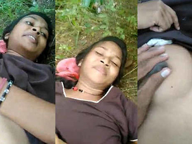 Bf gives a boob massage and pussy fingering to his sexy girlfriend