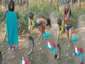 Desi girl enjoys outdoor adventure
