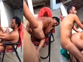 Desi MMS video of Randi getting her pussy fucked in the open