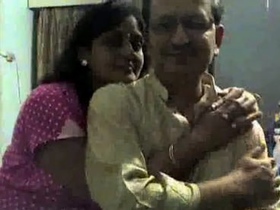 Aunty's secret video of her husband's best friend fucking her