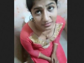 Village girl sucks jija's cock in the bathroom