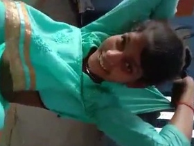 Shy girl gets her pussy licked and fingered by lover in village video