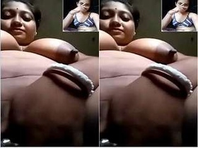 Desi Budi pleasures herself with her hands
