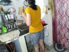 Desi Savita gives her lover a hard time in the kitchen
