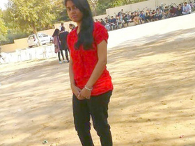 Watch a teen Indian girl give a tit show and blowjob with audio