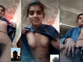 Desi teen reveals her unshaven bush and natural body in a country setting