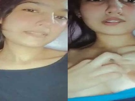 A beautiful Pakistani girl from a rural area flaunts her breasts