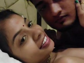 A cute girl giving a blowjob in a sensual video