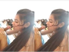 Naughty girl gives a blowjob and gets banged hard
