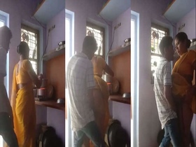 Devar and bhabhi have steamy kitchen sex while she cooks