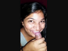 A man receives a blowjob and facial in this explicit video
