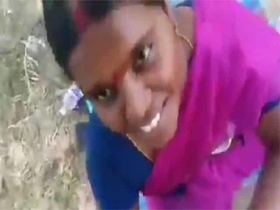 Indian wife gets naughty with her neighbor in public
