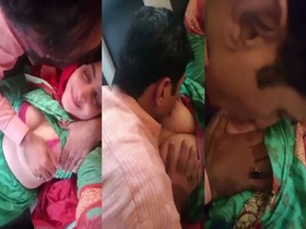 Indian couple has passionate car sex in amateur MMS video