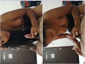 Telugu beauty performs oral sex on a man