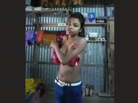 Black teen girl records a video for a special someone