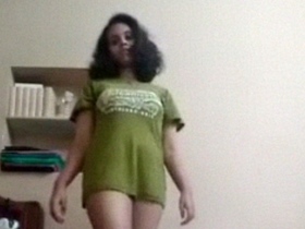 Watch a hot Indian girl strip and masturbate in this solo video