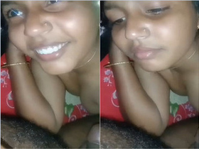 Exclusive video of a village wife sucking a big dick