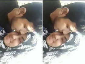 Amateur Desi girl gives a blowjob in outdoor setting
