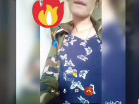 Desi military officer pleasures herself for her boyfriend in video call part 3