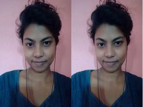 Exclusive video of a stunning Indian girl flaunting her breasts and intimate area