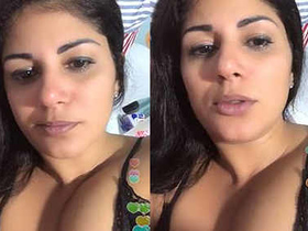 Indian Bhabi's festive celebration in a steamy video