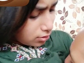 Indian girl experiences her first boob sucking on sex tube