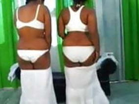 Kavita and Rajitha, two nurses, get dominated for smoking in Part 1