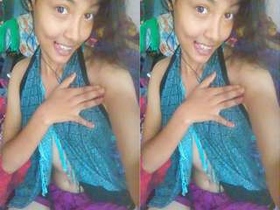 Cute Indian girl undergoes a transformation