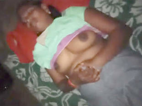 Husband gives his wife a titjob and she loves it